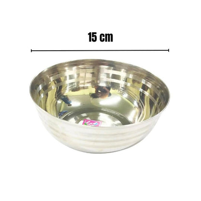 SHINI LIFESTYLE Stainless Steel Curry Bowls (Pack of 4) - HalfPe