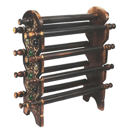 Santarms Wooden Stand For Bangles (8 Rods) - HalfPe