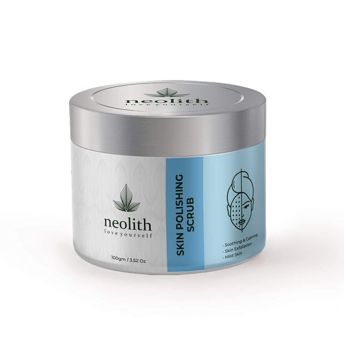 Lavender skin polishing face scrub (100gm) | NEOLITH - halfpeapp