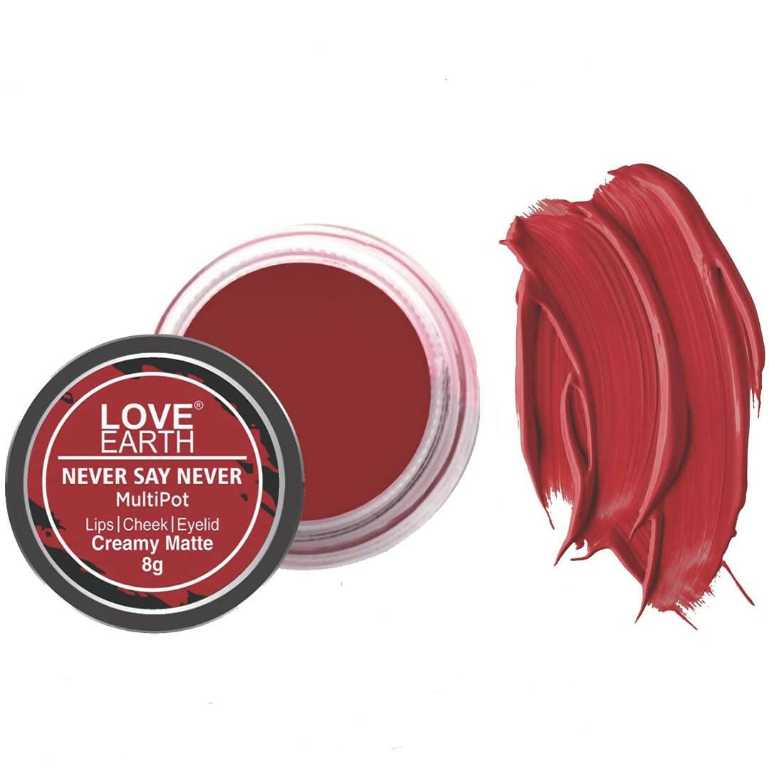 Love Earth Lip Tint & Cheek Tint Multiport (Bright Red) - HalfPe