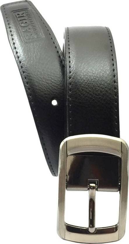 Men Artificial Leather Belt ( Size : 48) (Black) - HalfPe