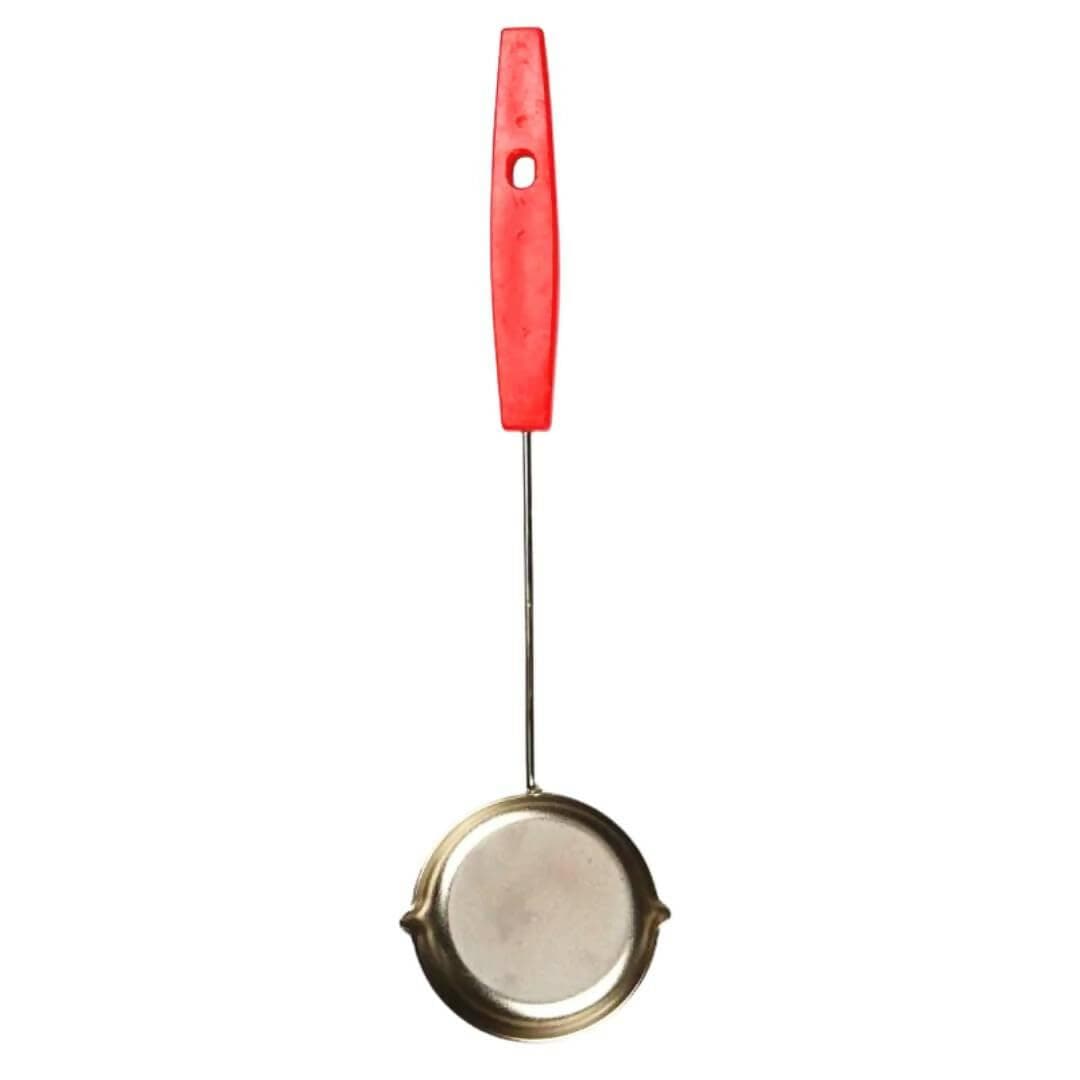 SHINI LIFESTYLE Steel Bhagona,Tope, Milk Pot 22cm with Water Dispenser Ladle, dolu, doya (18cm) - HalfPe