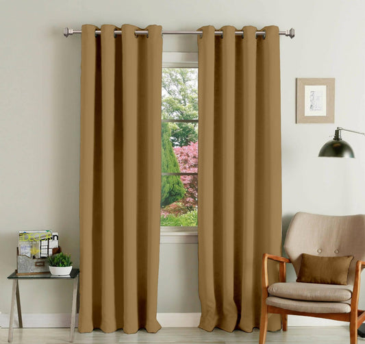 Lushomes blackout curtains 9 feet, Red Door Curtains with 8 Metal Eyelets, curtains & drapes, Parda, 9 feet curtains, long door curtains 9 feet (54 x 108 inches) - HalfPe