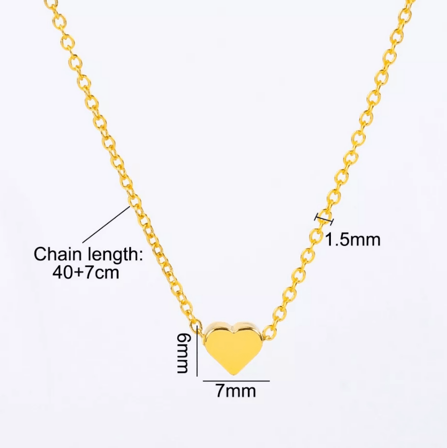 Pinapes Heart Shape Pendant Necklace For Women And Girls With Extendable Chain (pack of 2) - HalfPe