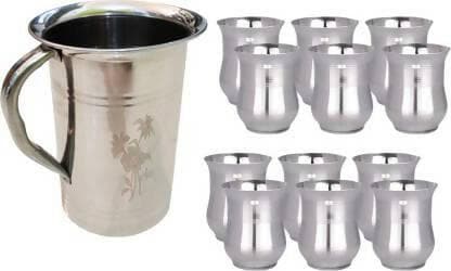 SHINI LIFESTYLE Glass & Jug Set - HalfPe