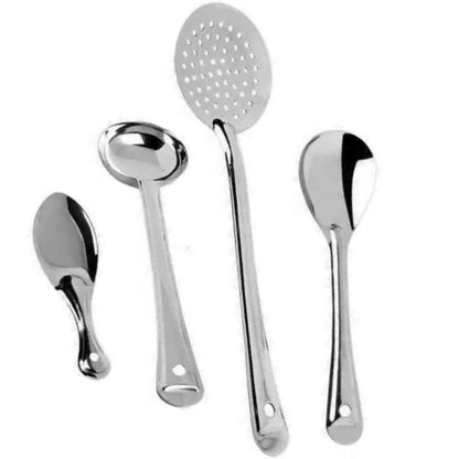 SHINI LIFESTYLE Stainless Steel Ladle (Pack of 4) - HalfPe