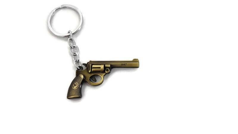 PubG Metal Battleground Revolver Gun Keychain - HalfPe