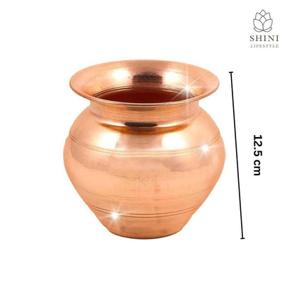 SHINI LIFESTYLE Copper lota, Tambe ka lota, Big lota (8 cm) - HalfPe