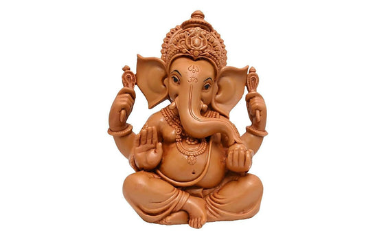 KariGhar Ganesh ji / Ganpati Bappa Perfect for Car Dashboard|Home|Living Room|Puja Room|Gifting ( 8 x 12 x 14 Cm ) - HalfPe