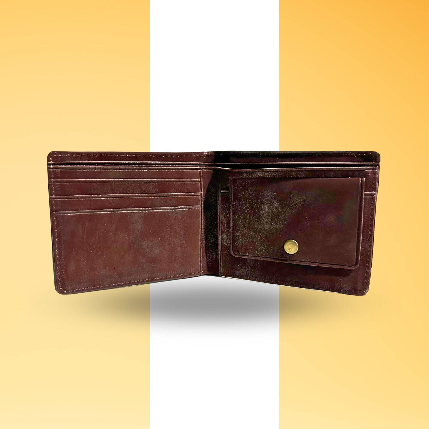 Leather Wallet for Men Ultra Strong Stitching - HalfPe