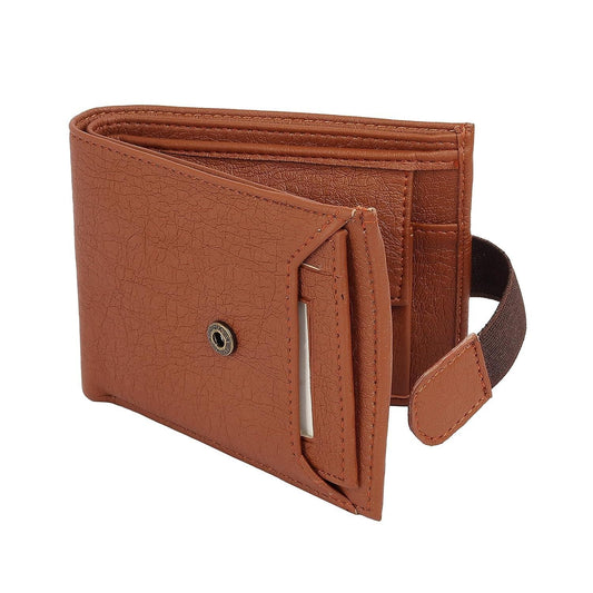 Men's for pure leather wallet (tan) - halfpeapp