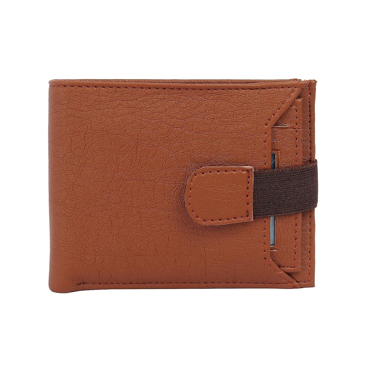 Men's for pure leather wallet (tan) - halfpeapp