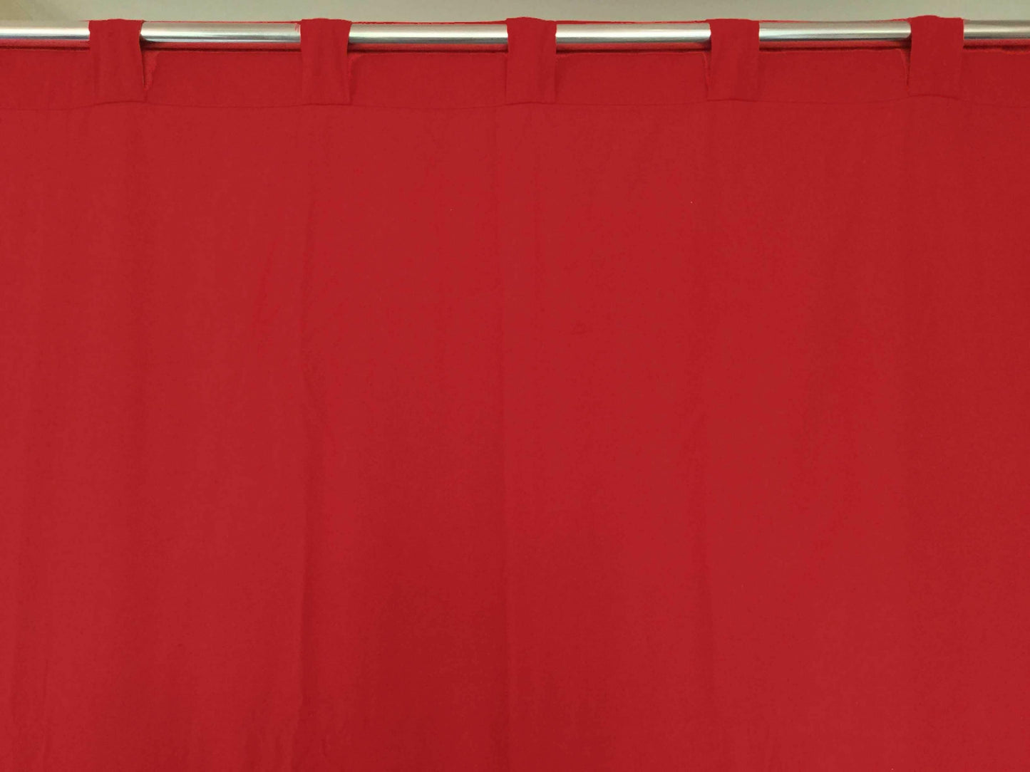 Lushomes curtains 7 feet long set of 2, Cotton Curtains, Door Curtains, red cotton Rod Pocket Curtain and Drapes for Door Size: 137X213 cm,Pack of: 2 (54x84 Inches, Set of 2) - HalfPe