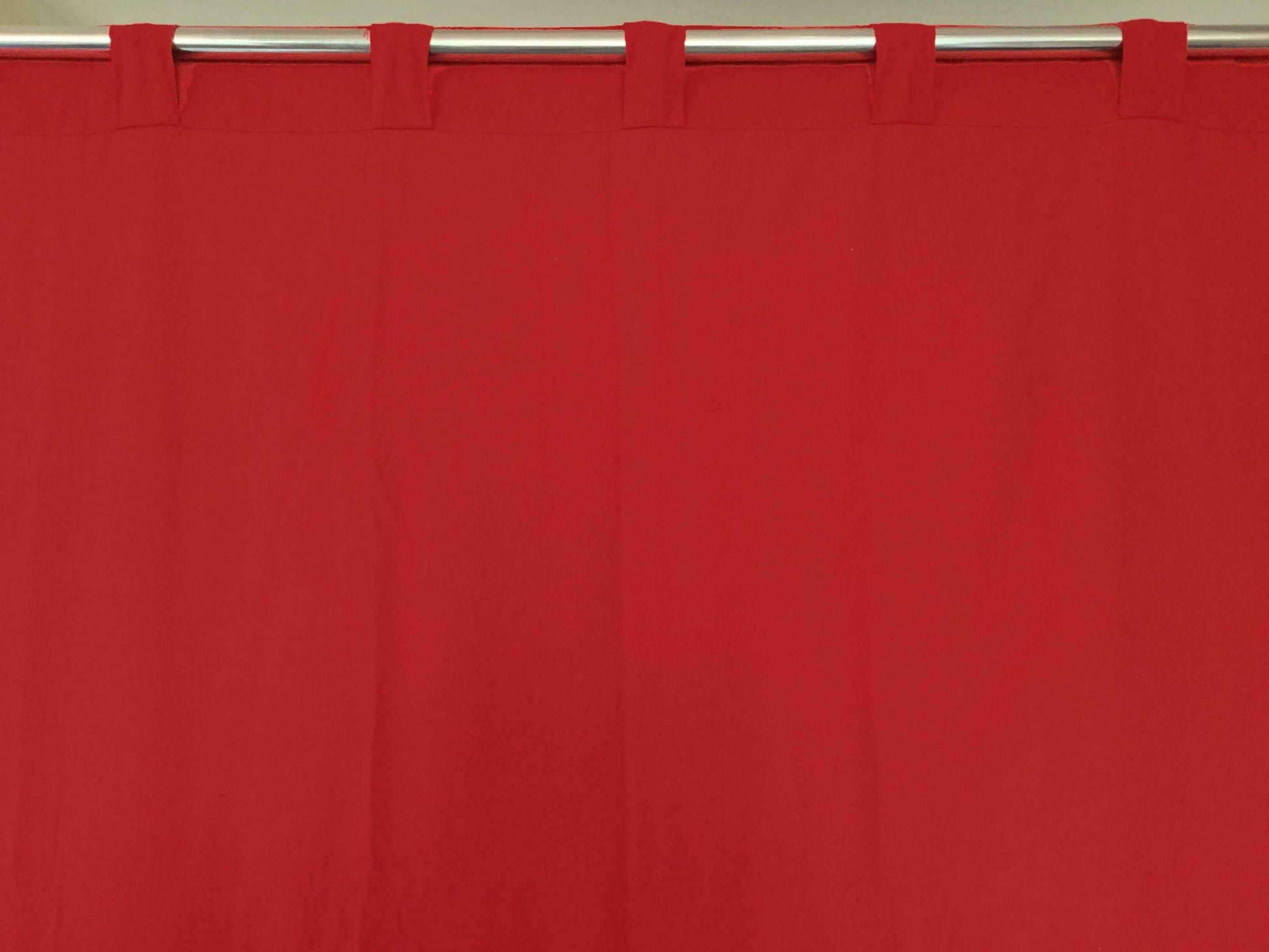 Lushomes curtains 7 feet long set of 2, Cotton Curtains, Door Curtains, red cotton Rod Pocket Curtain and Drapes for Door Size: 137X213 cm,Pack of: 2 (54x84 Inches, Set of 2) - HalfPe