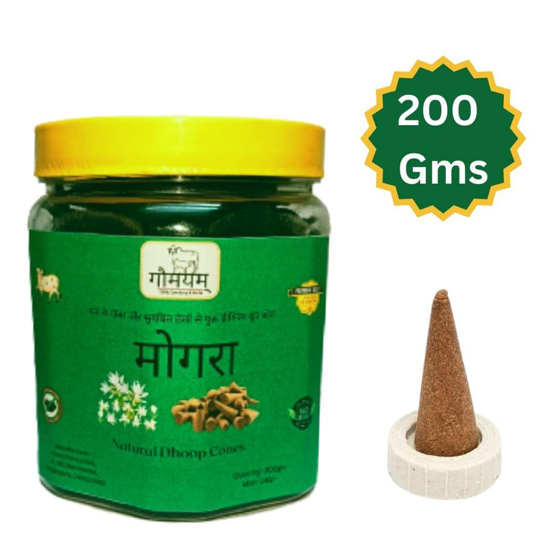 Mogra and gulaab flavour dhoop cone for pooja (400 gm) - halfpeapp