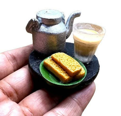 Chai Rusk Miniature Food Fridge Magnet - HalfPe