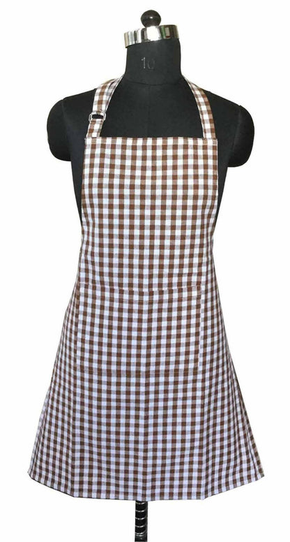 Lushomes Cotton Kitchen Apron, Adjustable Buckle, 64x81cms (unisex) - HalfPe