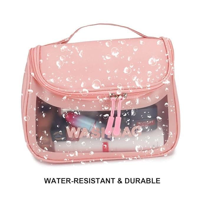 Multifunction Cosmetic Bag Makeup Case Pouch Toiletry Wash Organizer Travel Bag, Clear Toiletry Bags, Travel Makeup Bag, Waterproof Cosmetic Bag - halfpeapp