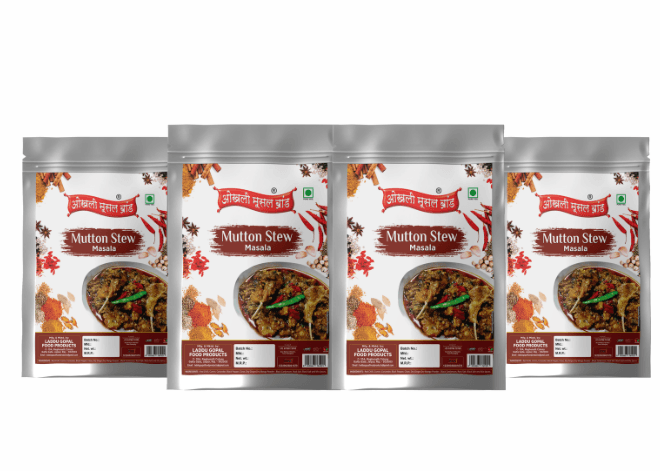 Mutton stew masala 320g (pack of 4x 80g) | OKHLI MUSAL BRAND - halfpeapp