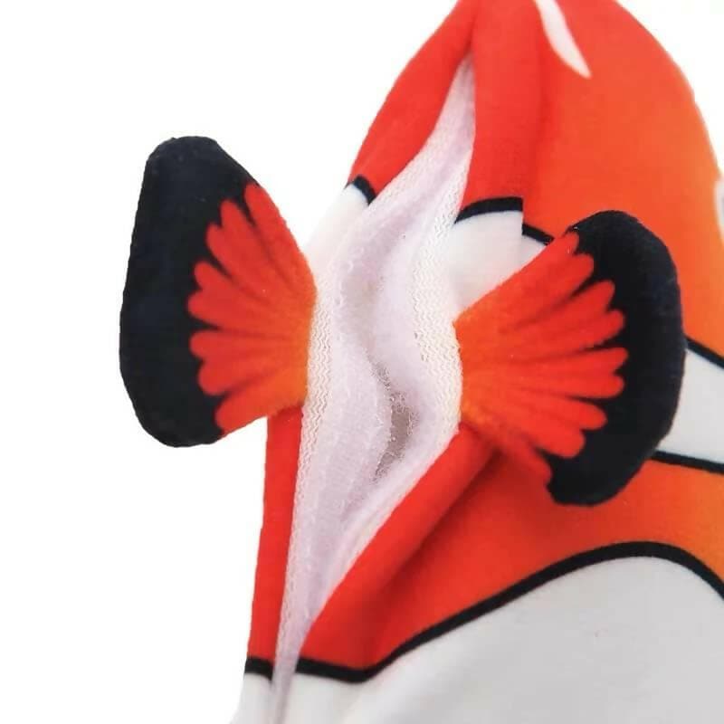 pet gains PGQ 30 cm Flopping Clownfish Cat Toy - USB Rechargeable Battery - HalfPe