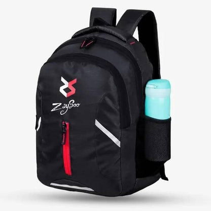 ZaySoo Laptop Backpack With Multiple Pockets Padded Shoulder Straps And Premium Fabric (Black) - HalfPe