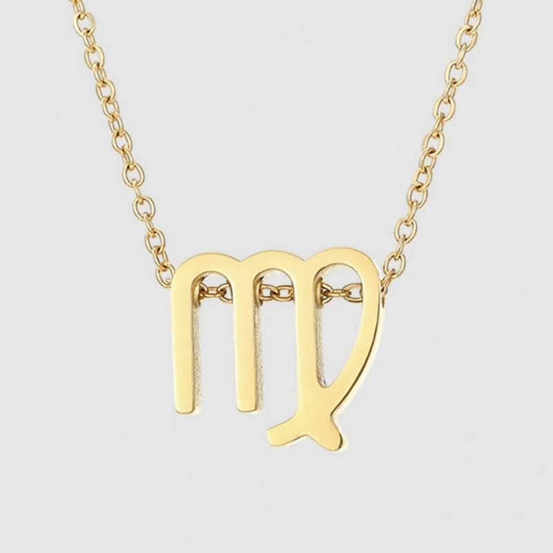 Pinapes Zodiac Star Sign Constellation Jewellery Necklace Pendant for Women and Girls virgo - HalfPe