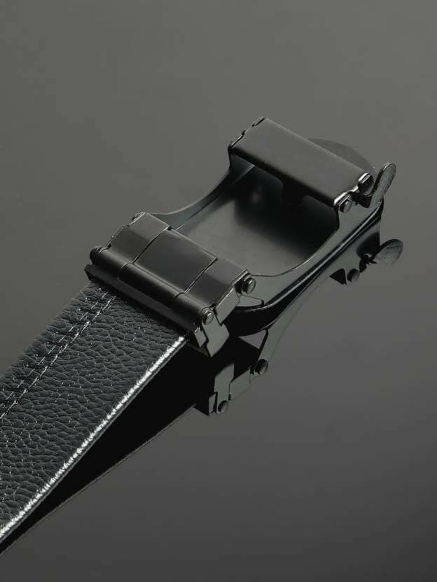 Formal Black Genuine Leather Belt - HalfPe