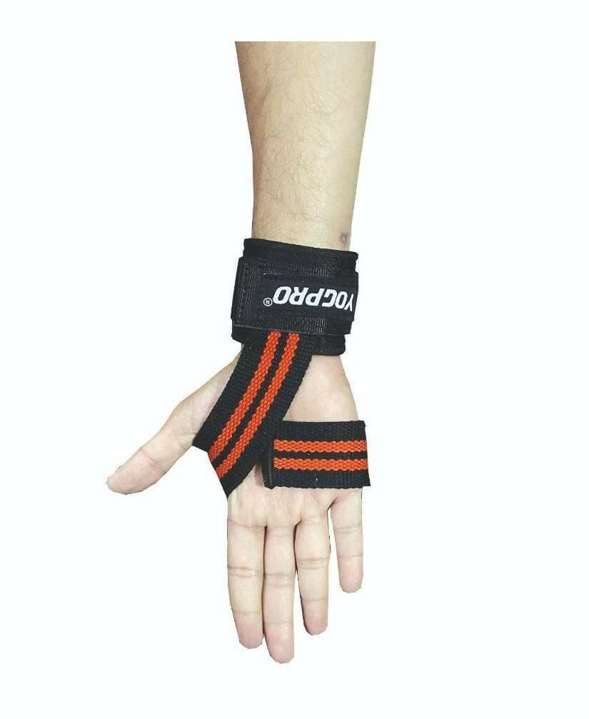 Yogpro Neoprene Pads Secure The Lifting Strap In The Proper Position With Wrist Support For Men & Women - HalfPe