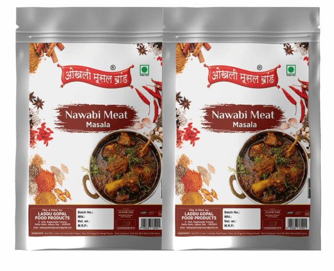 Nawabi meat masala 160g(pack of 2x 80g)|OKHLI MUSAL BRAND - HalfPe