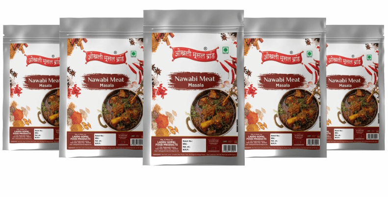 Nawabi meat masala 400g(pack of 5x 80g)|OKHLI MUSAL BRAND - halfpeapp