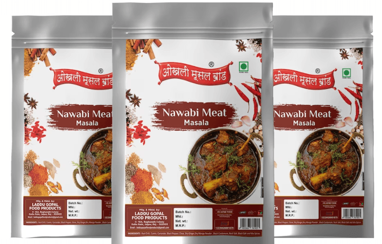 Nawabi meat masala 570g(pack of 3x 190g)|OKHLI MUSAL BRAND - halfpeapp
