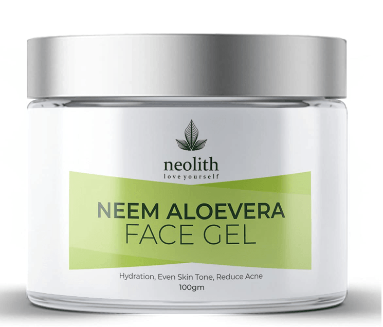 Neem aloe - vera face gel (100gm) | NEOLITH - halfpeapp