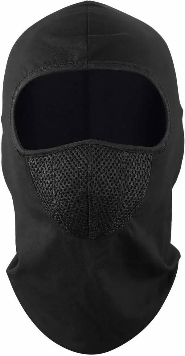 Black Bike Face Mask for Men & Women Riders - HalfPe