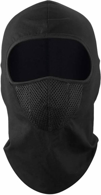 Black Bike Face Mask for Men & Women Riders - HalfPe