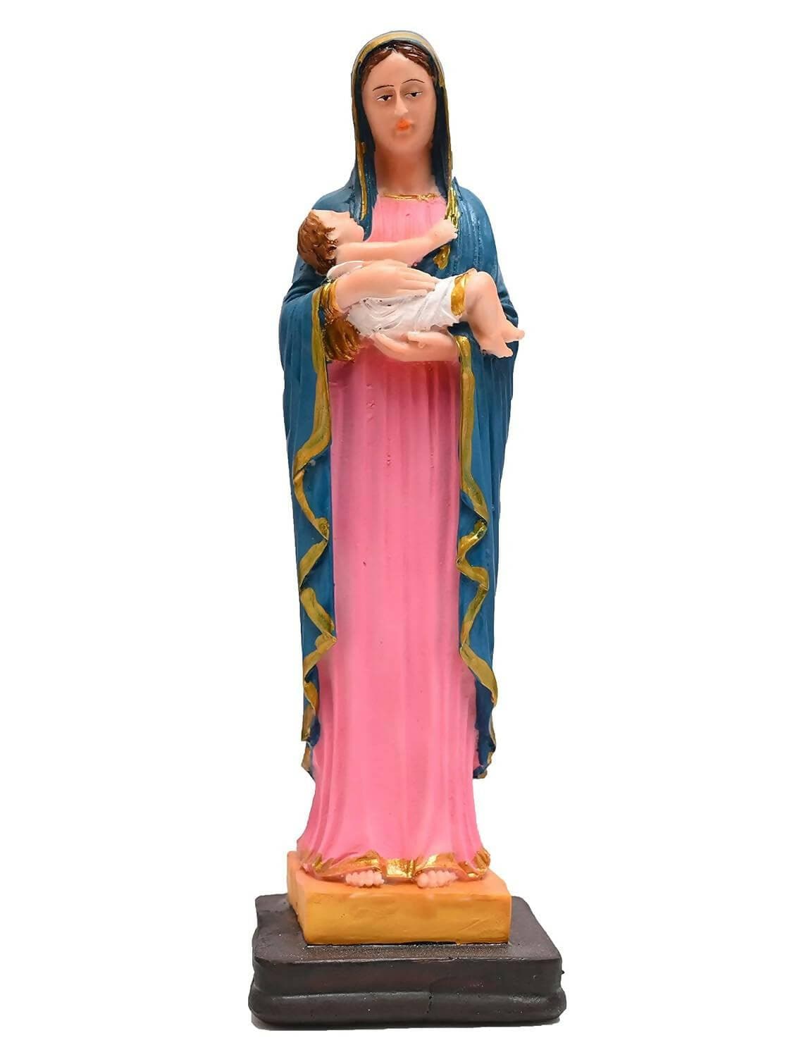 KariGhar Resin Our Lady of Bom Parte Catholic Idol Perfect for Home Decoration, Multicolour, (5 Inch) - HalfPe