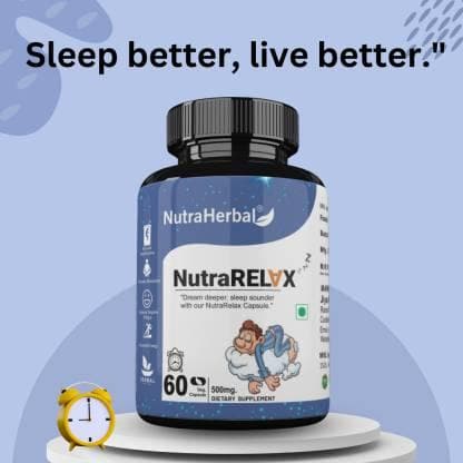 Nutrarelax better sleep capsules (60 pieces) | NUTRAHERBAL - halfpeapp