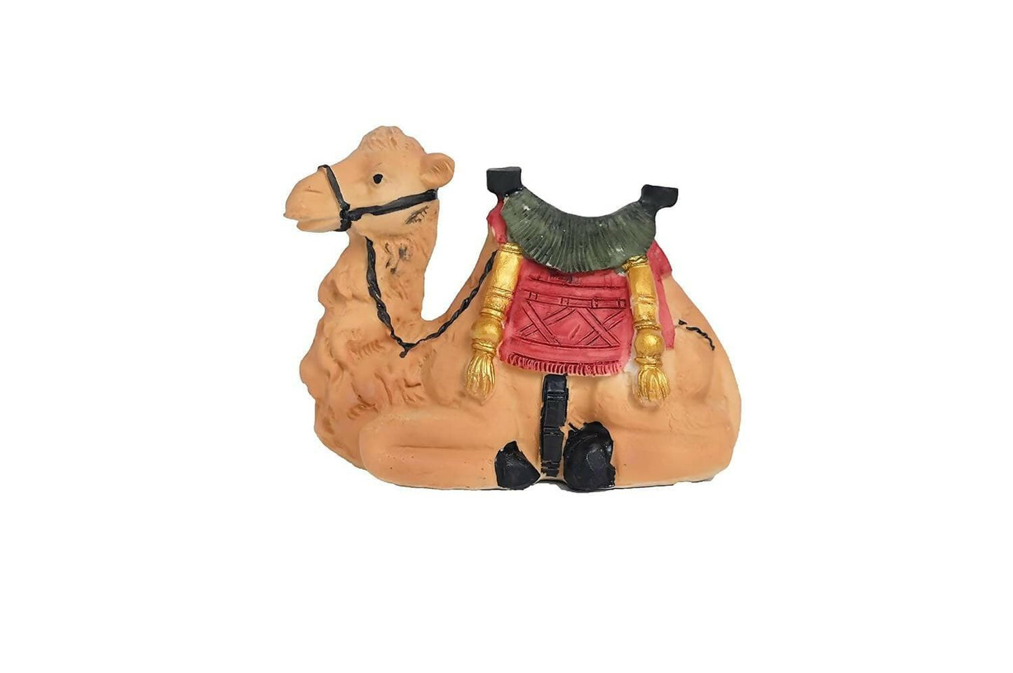 KariGhar Resin Nativity/Crib Idols Set of 15 Pieces [Pack - Mary, Joseph, Baby Jesus, Angel, 3 Wise Men, The Shepherd, 7 Animals, Multicolour, 6 Inch, A0069] - HalfPe