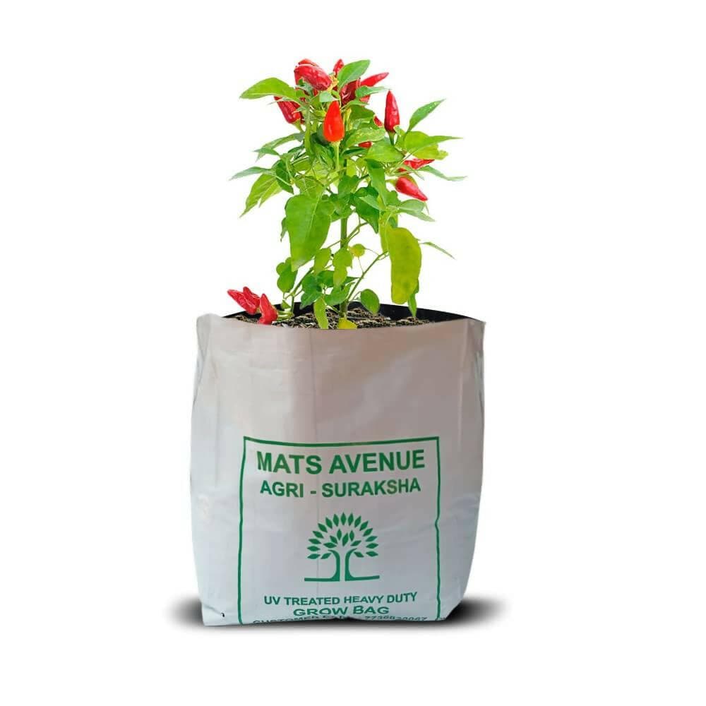 Mats Avenue AGRI - SURAKSHA Heavy Duty Grow Bags 600 Gauges (24 CM x 24 CM) (Pack of 5) - HalfPe