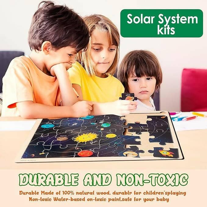 Zodo jigsaw solar puzzle for kids (24 pcs) - HalfPe