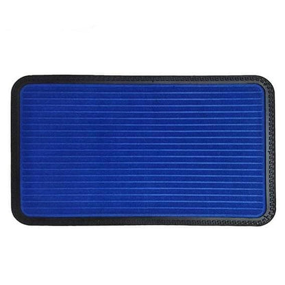 Mats Avenue Soft Polypropylene Rubber Backed Door Mat Stripped Pattern Blue Color 45x75 CM Set of 1 - HalfPe