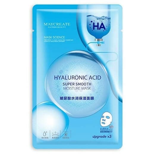 SENECIO hyaluronic acid super smooth moisture nourish unisex facial mask (moisture mask) - HalfPe