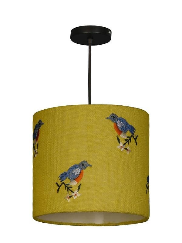 Embroided Birds Hanging Shade - HalfPe