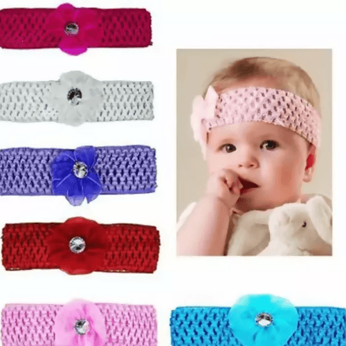 SENECIO Kids Net Hair Band for Hair Styling(6Pcs) - HalfPe