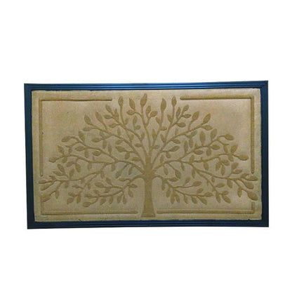 Mats Avenue Tree of Life Imported Polypropylene Molded Rubber Mat (45x75 Cm) - HalfPe