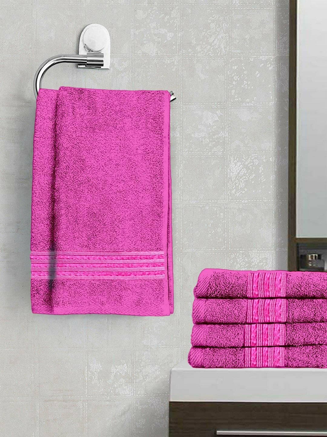 Lushomes Hand Towels(pink, pack of 6) - HalfPe