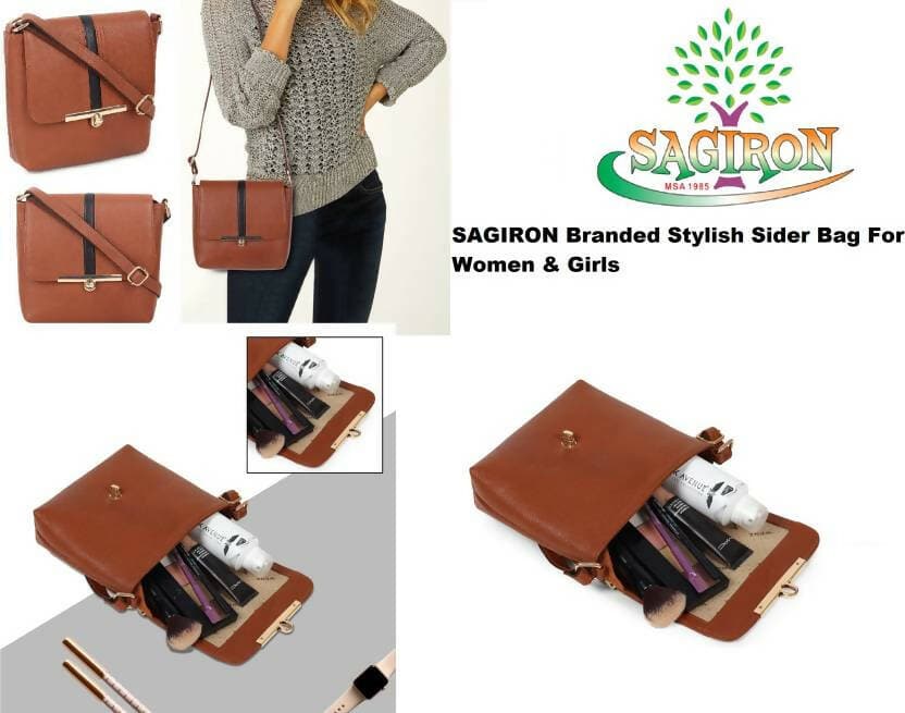 SAGIRON Tan Women Sling Bag - Medium - HalfPe