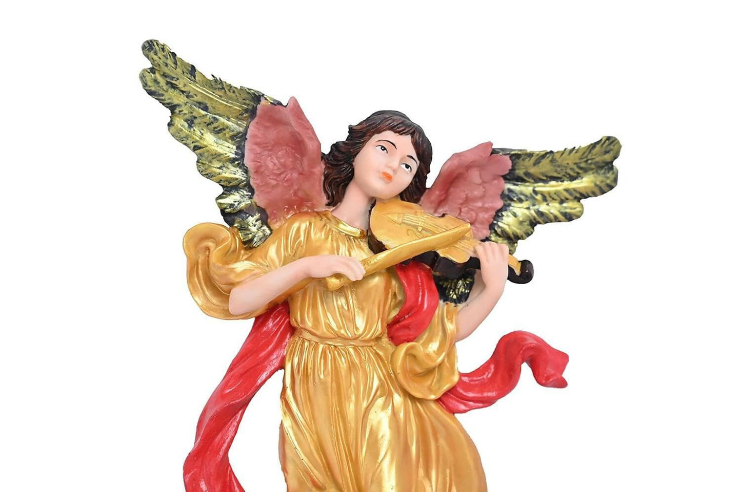 KariGhar Angel Girl Wall Hanging Idols Set for Home Decoration & Gifting (Gold) - HalfPe