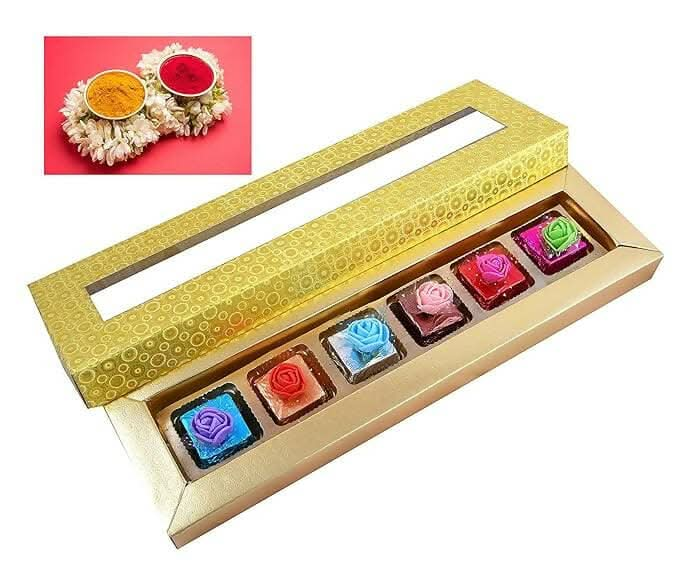 MANTOUSS Decorated Golden Pongal/Makar Sankranti Chocolate Gift Hamper+ haldi kumkum - HalfPe