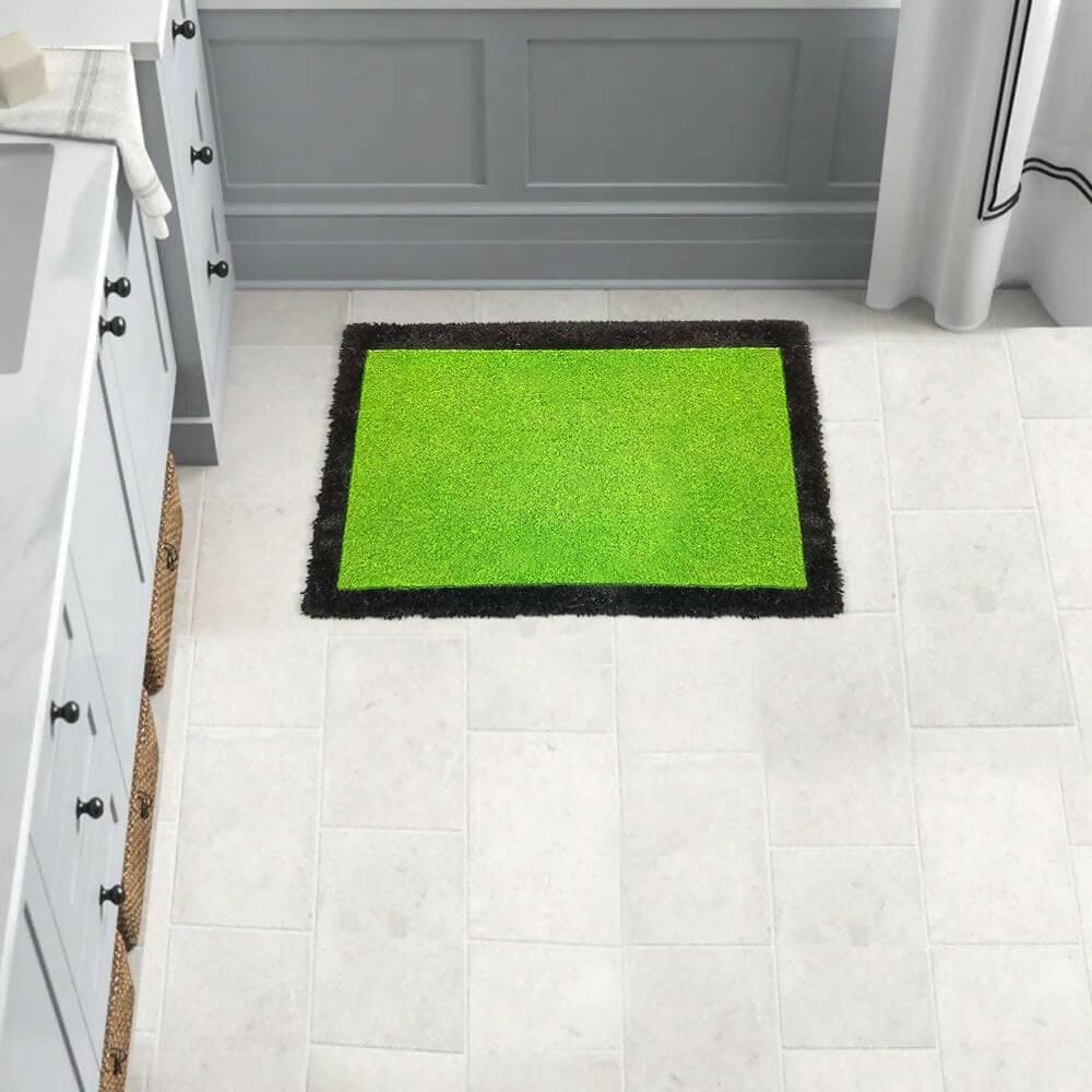 Mats Avenue Crack Heel Relief Door Mat Medicated with Pepper Mint Oil to Heal Cracked Heel 40x60 CM (Green) - HalfPe