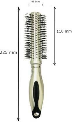 Bingeable Salon Professional Round Hair Brushes with Soft Bristles (Multicolor,Pack of 2) - HalfPe